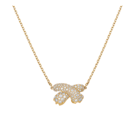 Collier Torque "Double félin" | Diamants & Or Blanc 18K | Paumet
