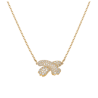 Collier Torque "Double félin" | Diamants & Or Blanc 18K | Paumet